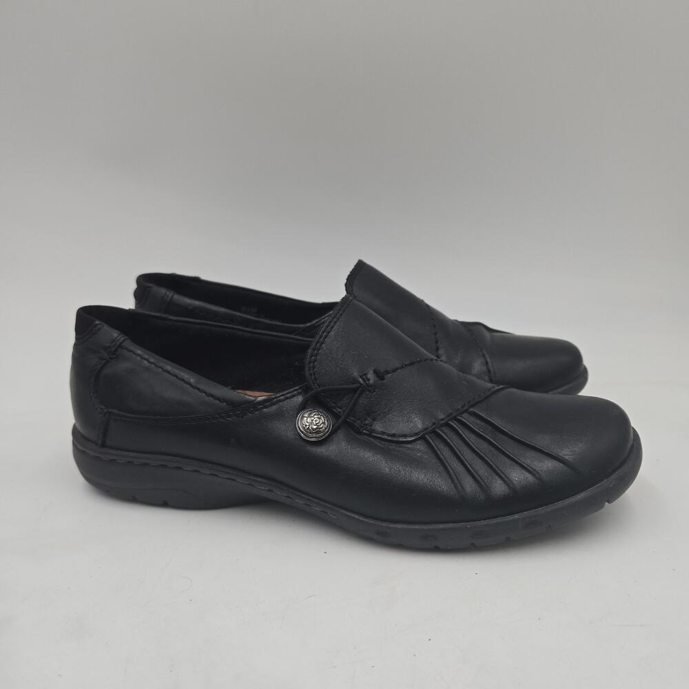 Cobb Hill by New Balance Shoes Women's 8.5 Black Leather Slip On Comfort Loafers
